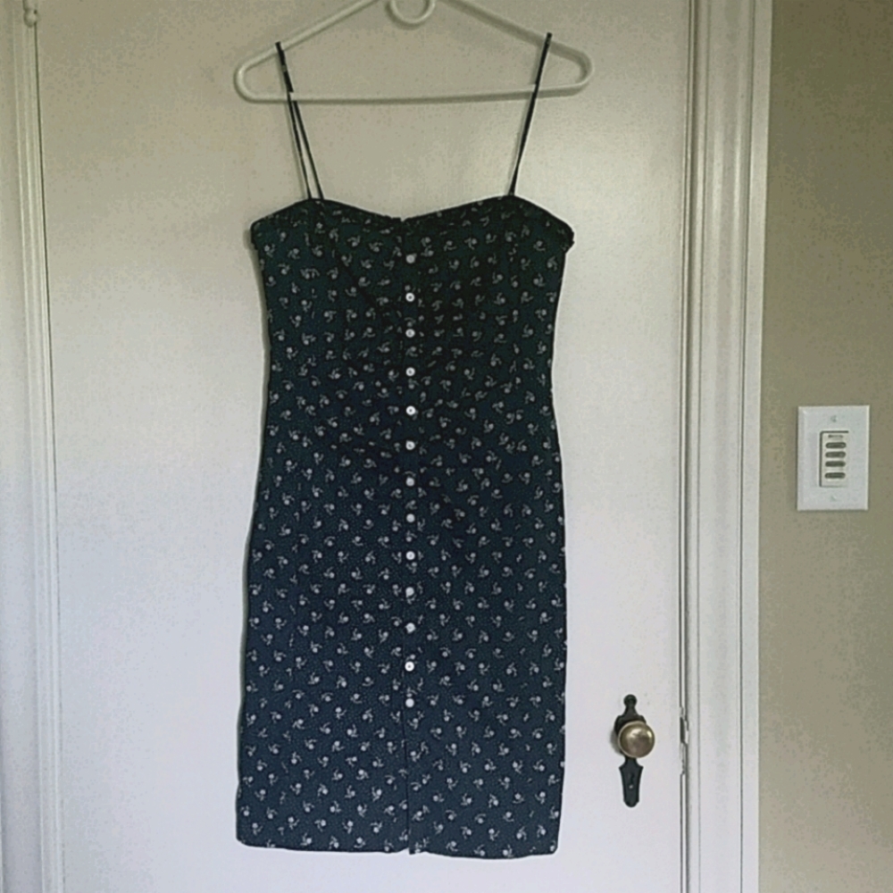 Ralph Lauren Navy and White Flowered Sundress